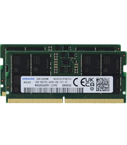 Amazon.co.jp: Samsung 16GB (1x16GB) DDR5 6400MHz PC5-51200 CSODIMM