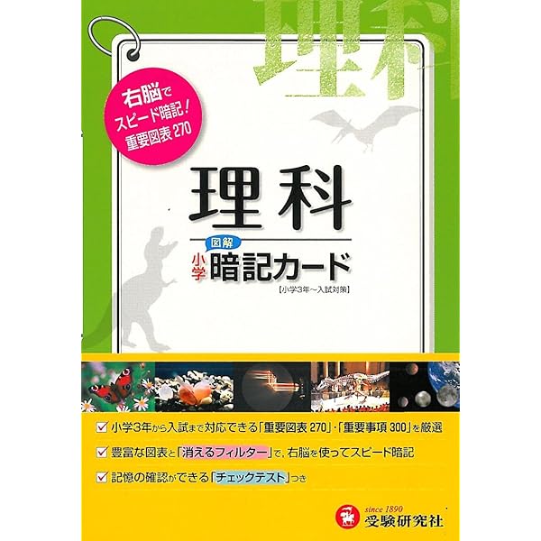 Beginner】理科の基本事項/サーパス 国語3点セット 暗記カード 文理