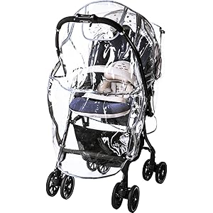 【Amazon.co.jp限定】ACTIVE WINNER ベビーカー用レインカバー フロントオープン 両対面式対応