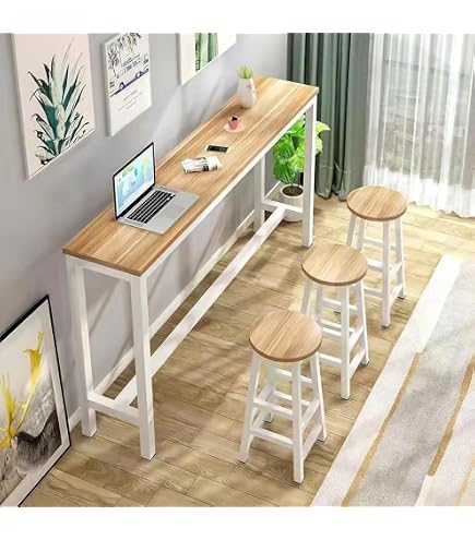Amazon｜Qialexicon 【幅120×奥行40×高さ105cm】カウンターテーブル