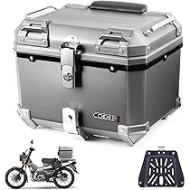 Amazon | CODEM バイク リアボックス 45L 大容量 トップケース ABS 