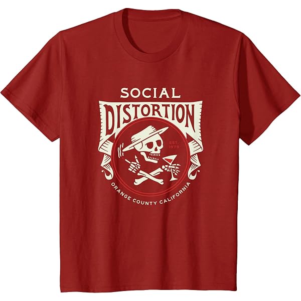 Amazon | 公式ソーシャルディストーションスケリー Tシャツ | Tシャツ
