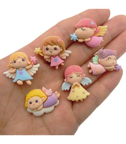 40-Pack Flat Back Resin Princess Embellishments – Cute DIY Crafts For Jewelry, Phone Cases & More (2-3cm)