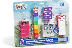Numberblocks Friends Six to Ten ナンバーブロックス キャラクター フィギュア 5個入り 95357 正規品