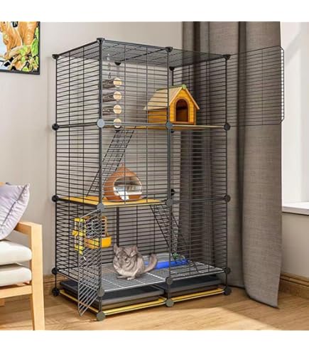 Amazon | LPYROSE チンチラケージ 大型 3 段 金属製 小動物リス