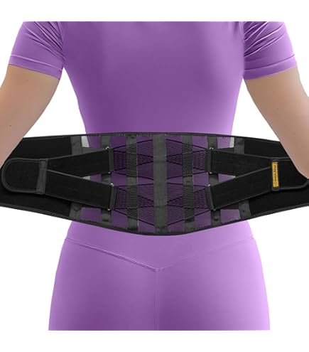 0.5mm Ultra Thin Back Brace With 3D Lumbar Pad, Seamless Yoga Fabric, Lightweight Back Brace For Women Men, Lower Back Pain, Sciatica, Posture, Back Support For Wearing Under Clothes, FSA Eligible SMALL - View #7