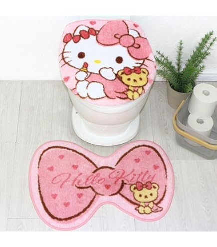 Amazon｜サンリオ(SANRIO) キティ トイレ2点セット トイレ