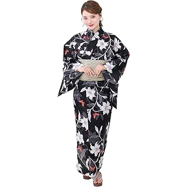 お任せ半幅帯+お任せ下駄つき◇ノー皺加工最高級カルキュロ