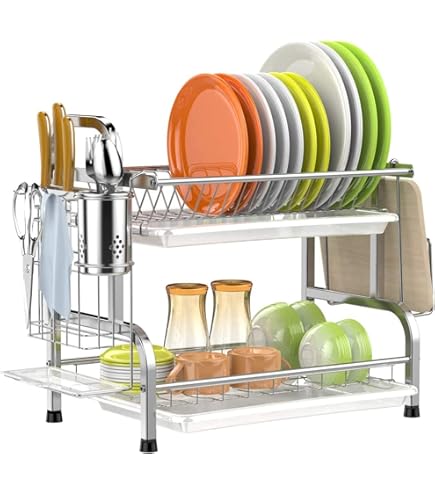 【新品】OGORI 3段ディッシュラック ステンレススチール （一点限り） Amazon | OGORI 食器乾燥ラック 3段ディッシュラック ステンレス