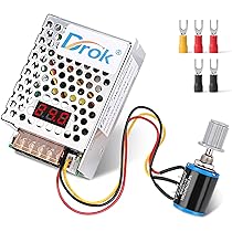 Amazon.co.jp: DROK スイッチング電源 AC 110V/220V→DC 0-24V 1A 25W