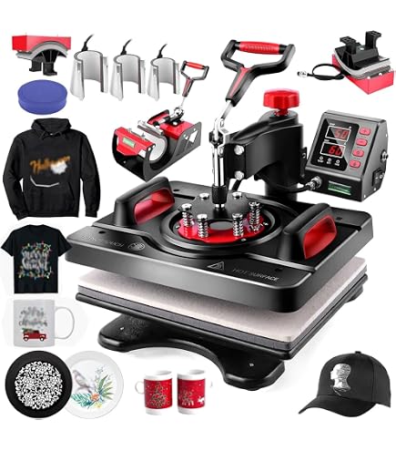 Amazon.co.jp: AKEYDIY プロフェッショナル 8 in 1 ヒートプレス機