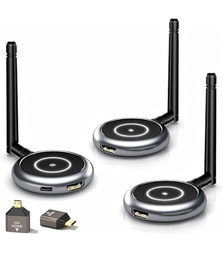 Amazon.co.jp: AIMIBO ワイヤレス HDMI 送受信機 1送信機+2受信機