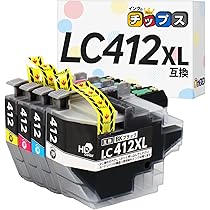Amazon.co.jp: 【インクのチップス】 ブラザー (brother) 用 LC412XL