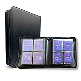 SPICA トップローダーごと収納できるカードファイル 4ポケット 14ページ 112枚 サイドローダー 硬質ケース カードローダー オーバースリーブ アルバム 収納 ブラック