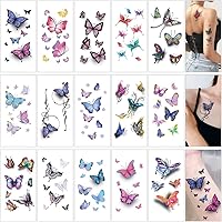 Amazon.co.jp: HENGFANG タトゥーシール 10枚セット 果汁入り ヘナ