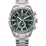 [Citizen] 腕時計 アテッサ ATTESA 電波ソーラー 防水 グリーン AT8181-63W メンズ シルバー