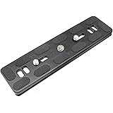 INPON クイックリリースプレート アルカスイス互換 150mm 2*1/4"ネジ+1/4"-3/8"ネジアダプター付