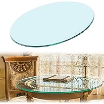 Amazon｜丸いテーブル 天板円形 円形透明ガラス 強化ガラス円形 ガラス  