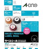 Amazon | エーワン ラベルシール 64201E 超耐水 インクジェット 光沢紙