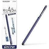 エレコム(ELECOM) タッチペン スタイラスペン 超高感度タイプ スリムモデル [ iPhone iPad android で使える] ネイビー P-TPSLIMNV