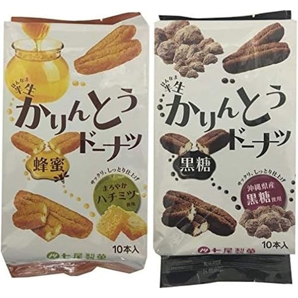 Amazon | 七尾製菓 半生かりんとうドーナツ 黒糖 8本×12袋入