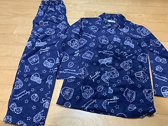 Amazon すみっコぐらし 総柄 ふわふわパジャマレディースｍ しまむら ネイビー 部屋着 ルームウェア ねこ とかげ ぺんぎん パジャマ ルームウェアセット 通販