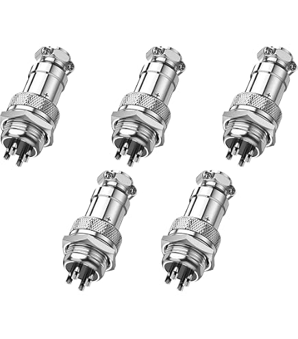 HangTon Connecteur Circulaire 2 Broches Angle Droit 12V 30A - IP68 Étanche Pour Bluetti AC200MAX AC300 EP500 RV