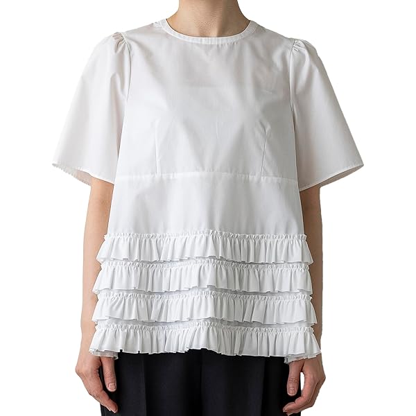 Amazon.co.jp: [ソーノ] ブラウス NAVY エアリーツイード