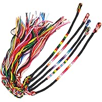 [ブルーヴォーグ] 【HANDMADE BRACELET】5本 手編み 幸せ ハンドメイド メキシカン ミサンガ メンズ レディース フレンドシップ フェス アウトドア ;AMMI-