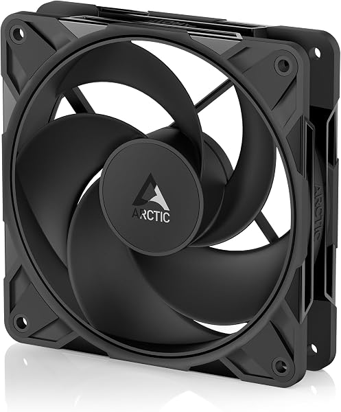 ARCTIC P12 Pro Reverse - リバースエアフロー対応 プレミアムファン 120mm PWM ファンY ケーブル(PST)付属 回転数:500~3000 RPM0 RPM(PWM 5% 未満)対応 流体動圧ベアリング 4 ピン ブラック - 1