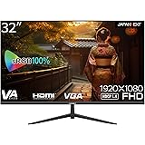 JAPANNEXT 32インチVAパネル搭載 フルHD液晶モニター JN-V32FLFHD HDMI VGA フレームレスデザイン