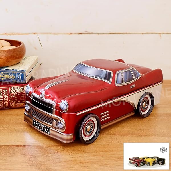 Amazon.co.jp: シルバークレーン クラシックカー 缶入り ビスケット