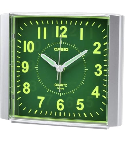 CASIO 電波時計〈目覚まし時計〉 Amazon.co.jp: CASIO(カシオ) 目覚まし時計 アナログ シルバー