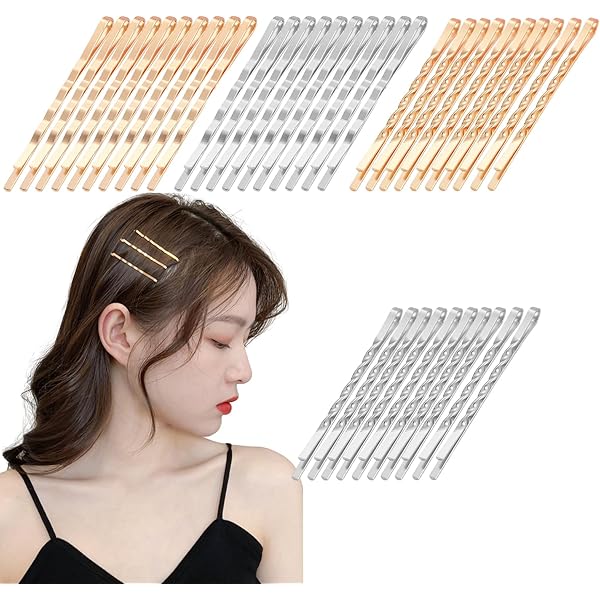 Amazon | 200 個入 アメピン ゴールドカラーピン ヘアピン ボビーピン