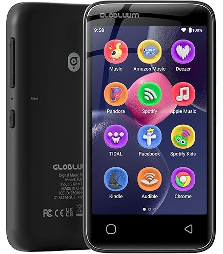 G-Mee Play Pro-64 Go Android 12 Smartplayer, Bluetooth et Wi-FI, Lecteur de Musique Spotify/Lecteur Mp4/lecteur Mp3 et Plus, Appareil sécurisé pour Enfants avec contrôle Parental