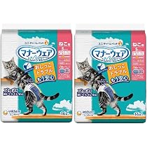 Amazon | マナーウェア ねこ用 Sサイズ 16枚 2個セット | unicharm