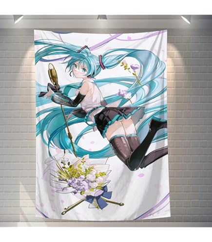 初音ミク 3Dポスター(水着、額縁入り)２枚セット+旗(壁掛けタペストリー)１枚 Amazon.co.jp: KAEKi タペストリー インテリア 初音ミク Hatsune Miku