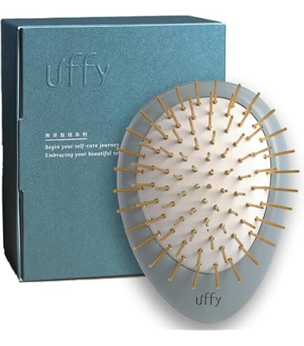 Amazon | 阿原/YUAN(ユアン) パドルブラシ 金好梳 24K メッキ 頭皮