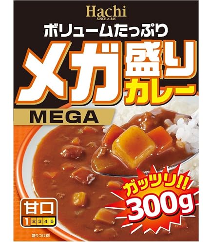 Amazon.co.jp: ハチ食品 メガ盛りカレー大辛 300g×20個 : 食品・飲料・お酒