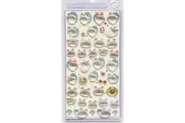 Winnges ちいかわ 3D立体シール可愛いデコレーション1枚セッ,携帯電話飾り用 DIY用 手帳用 貼り付け可能 手芸用品大容量 スマホケース 手帳 diy (J2)