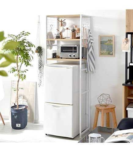 Amazon｜koeki レンジワゴンハイタイプ ナチュラル KW500(NA 