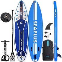 SEAPLUS スタンドアップパドルボード SUPボード パドル2本付き Amazon | スタンドアップパドルボード SUPサップボード SEAPLUS