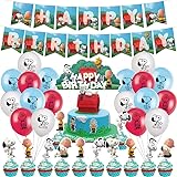 Amazon Co Jp スヌーピー 誕生日 飾り付け パーティー セット Snoopy 漫画 アニメ キャラクター かわいい 犬 面白い 子供 男の子 女の子 イエロー オレンジ ホワイト Happy Birthday ガーランド バナー バルーン 風船 ケーキトッパー 50枚セット おもちゃ
