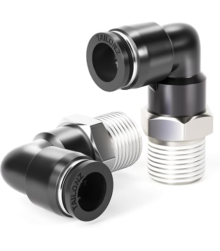 TAILONZ PNEUMATIC 3/8" OD PU Air Tubing Kit – 10 Meter (32.8ft) Polyurethane Hose With 27 Push-to-Connect Fittings