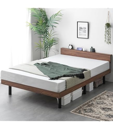 Amazon｜ベッドフレーム ダブル ダブルベッド パイプベッド コンセント