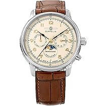 Zeppelin 時計 ブラウンレザー Zeppelin 時計 ブラウンレザー レッドブラウンベルトが秋冬の腕