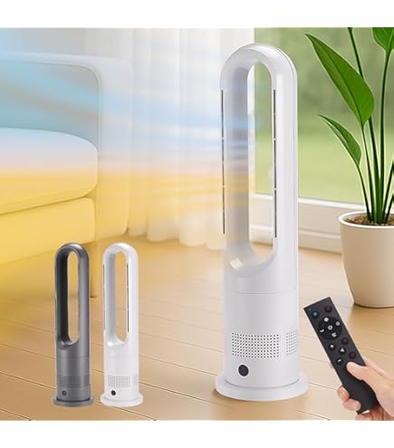 Amazon | 【2025新型冷暖房兼用・羽根なし】扇風機タワーファン8段送風