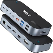 Amazon | Selore 【16 in 1 MAX 4画面同時出力対応】 USB C ドッキング