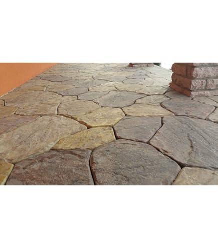 2-Pack Large Wooden Paver Molds For Concrete | 15.75"x15.75"x1.97" Reusable DIY Path Maker For Garden Walkways, Patios | Textured Concrete Molds
