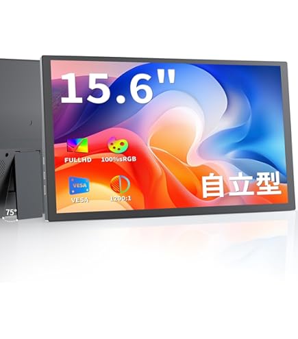 Amazon.co.jp: モバイルモニター 15.6インチ4K モバイルディスプレイ 3